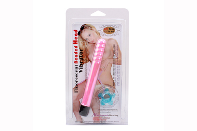 Fluorescent-Beaded-Head-Vibrator-Pink-1