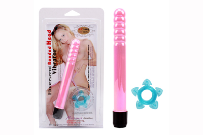 Fluorescent Beaded Head Vibrator-Pink CN-121164002