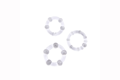 Beaded Cock Rings-Clear CN-330300012