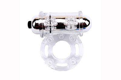 Vibrating Bull Ring-Clear CN-330377012